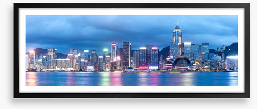 Skyline shimmer panorama
