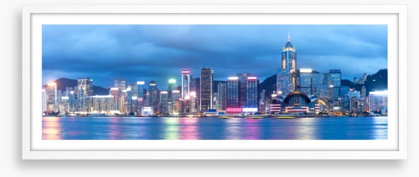 Skyline shimmer panorama