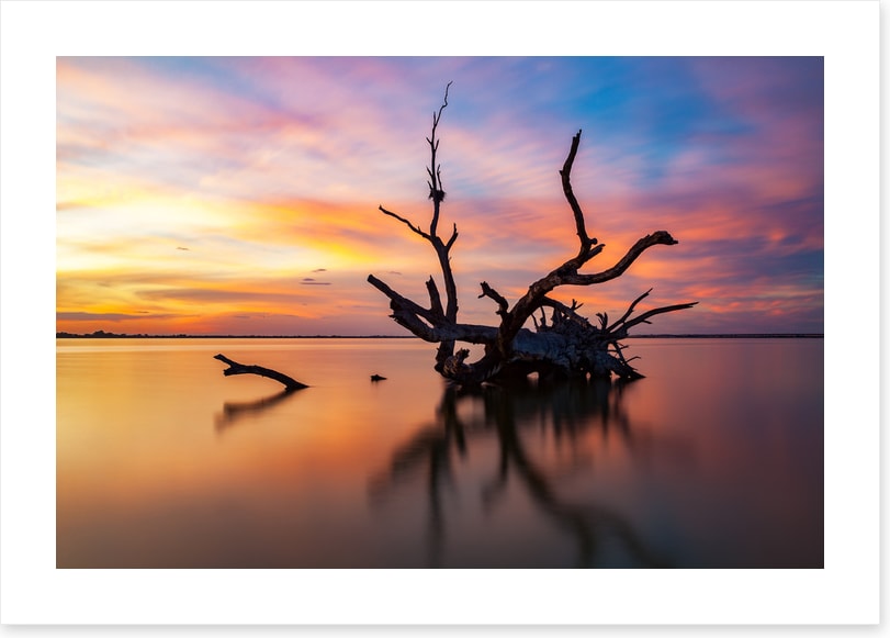 Lake Bonney silhouettes