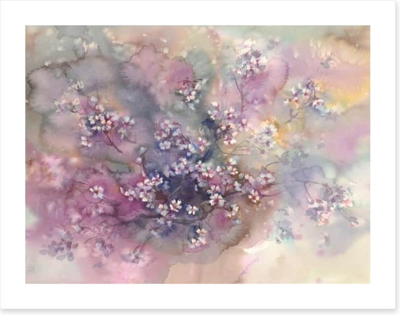 Sakura aquarelle