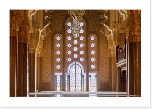 Inside the prayer hall