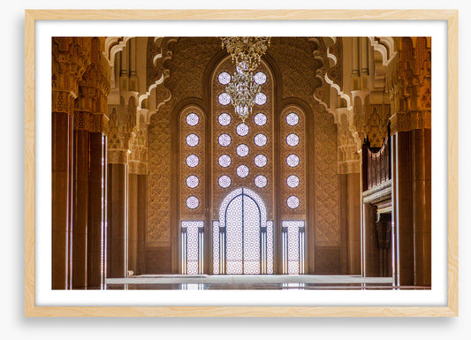 Inside the prayer hall