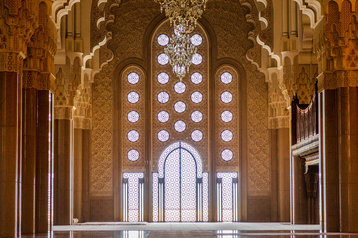 Inside the prayer hall