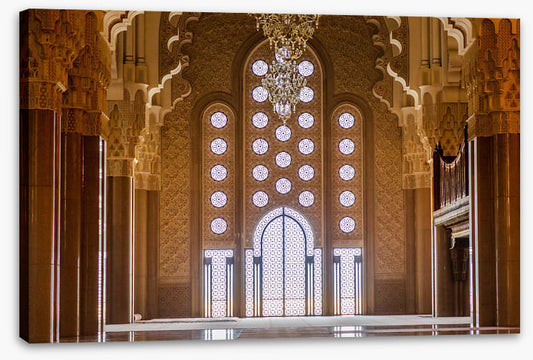 Inside the prayer hall