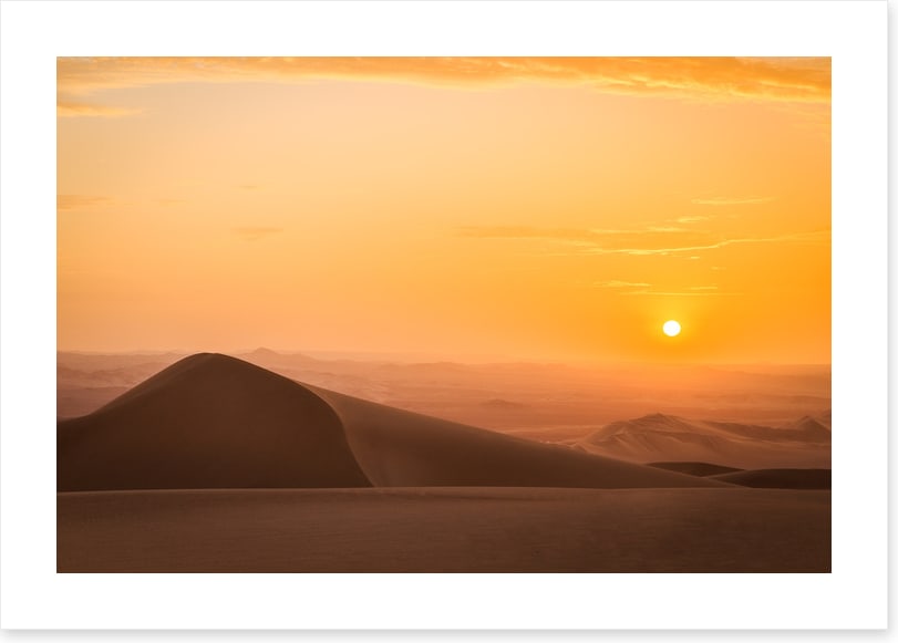 A very sandy sunset