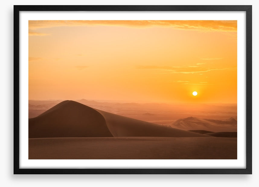 A very sandy sunset