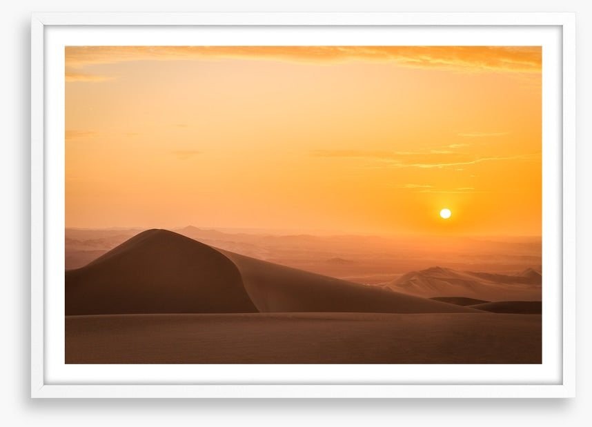 A very sandy sunset