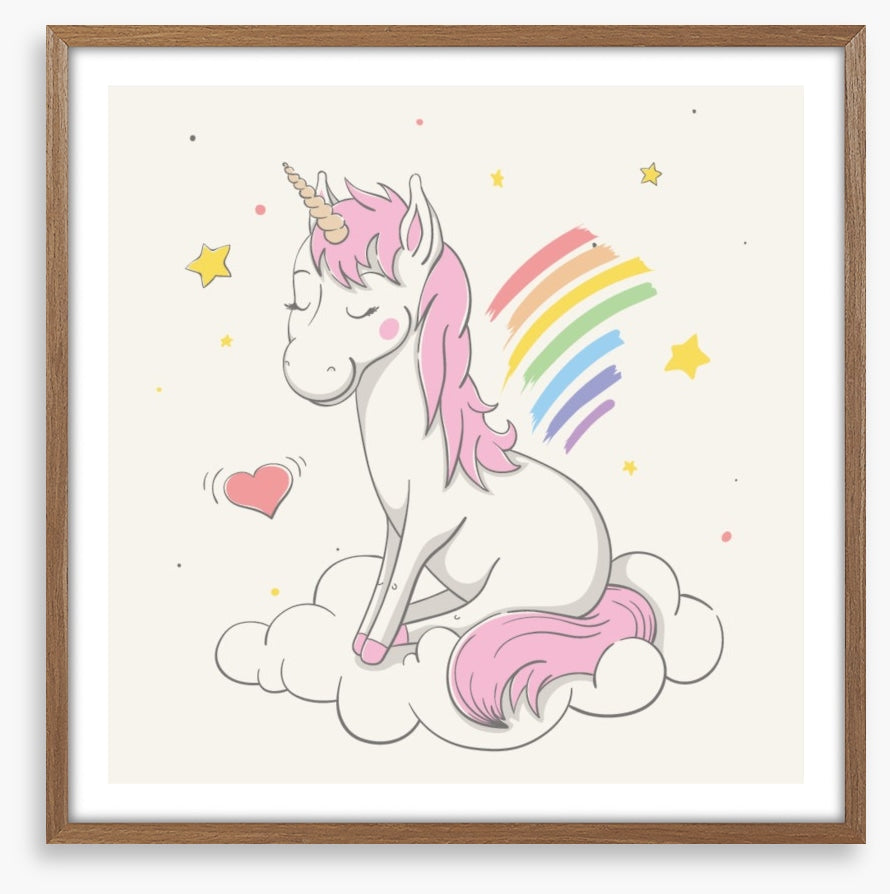 Unicorn makes rainbows
