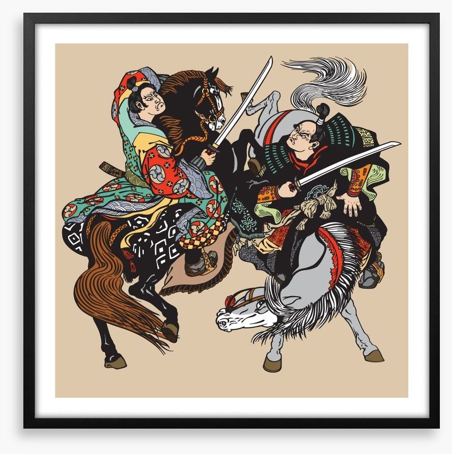 Horseback samurai