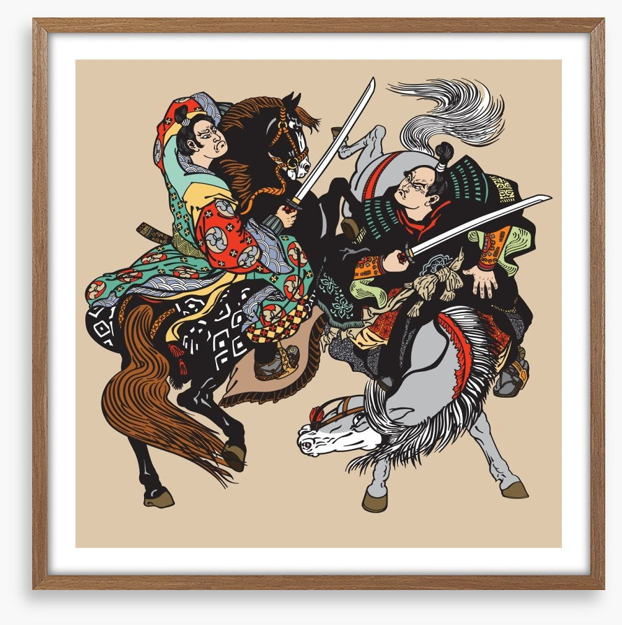 Horseback samurai