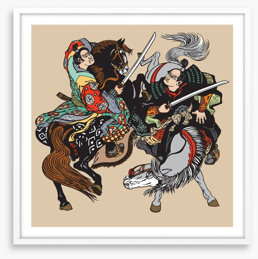 Horseback samurai