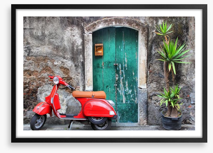 Vespa at the door