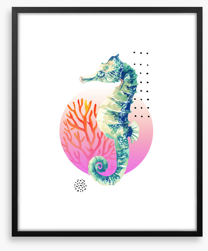 Setting sun seahorse