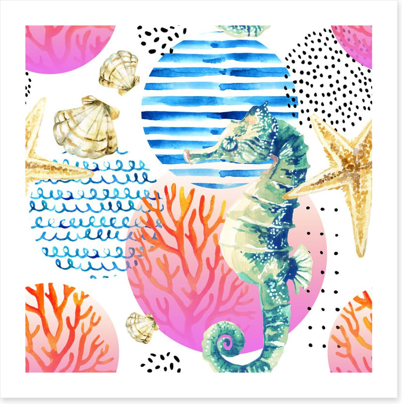 Summertime seahorse