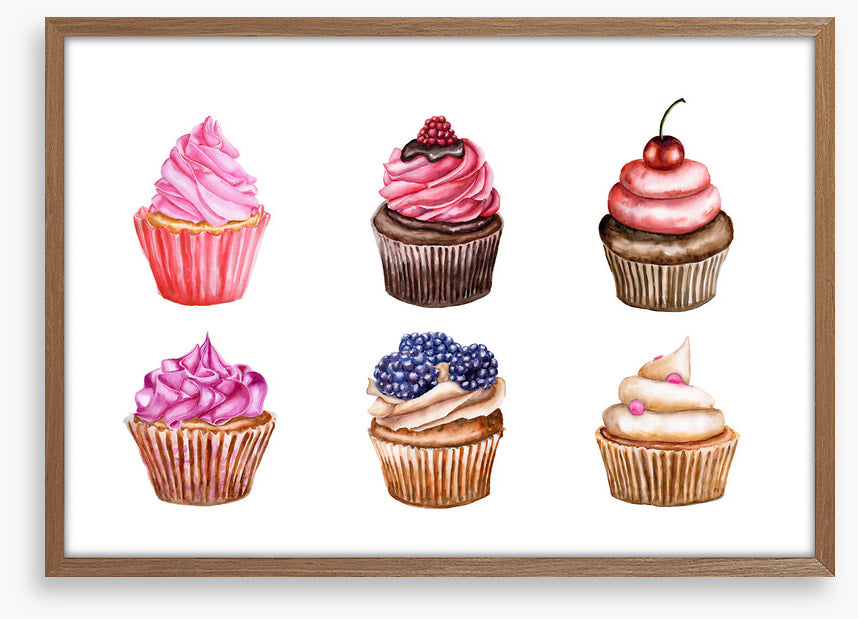 Berry cherry cupcakes