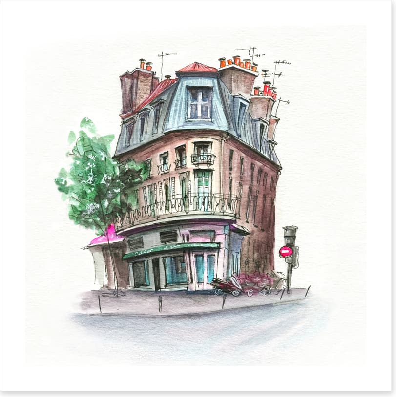 A French facade
