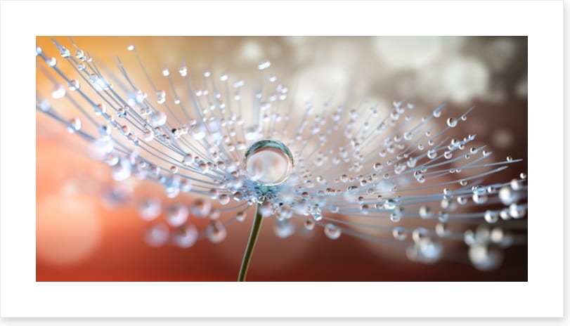 One big dew drop