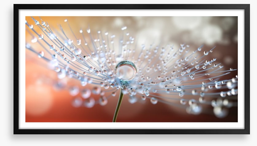 One big dew drop