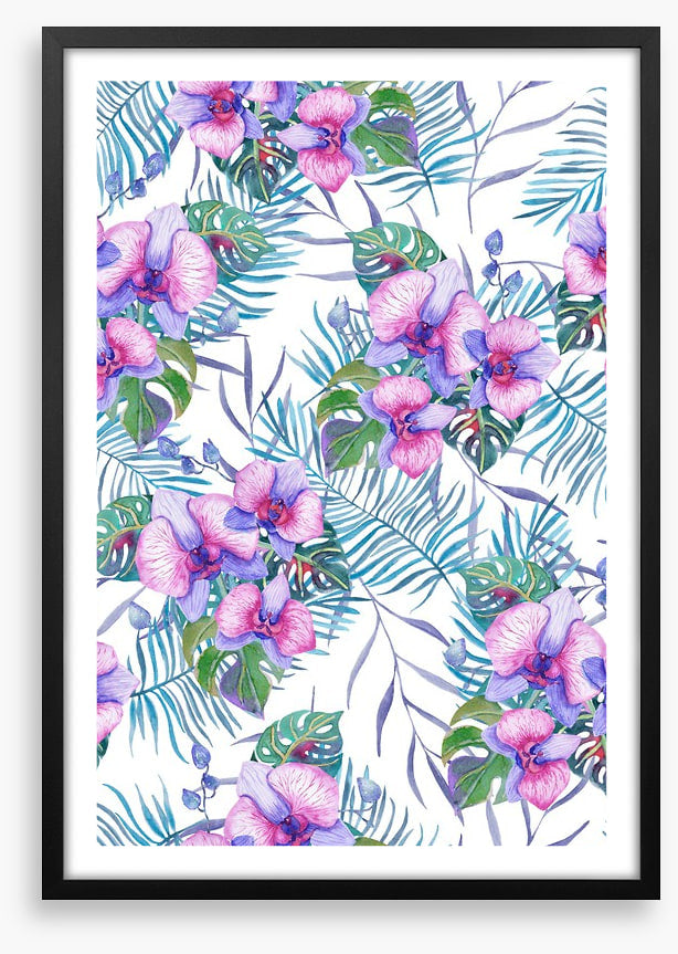 Orchids and palms