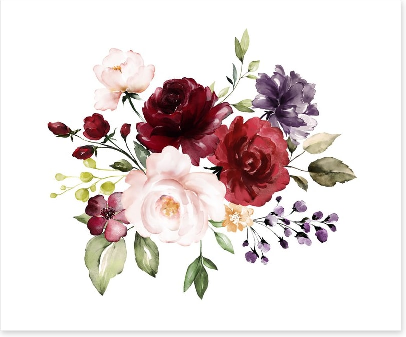 Burgundy bouquet