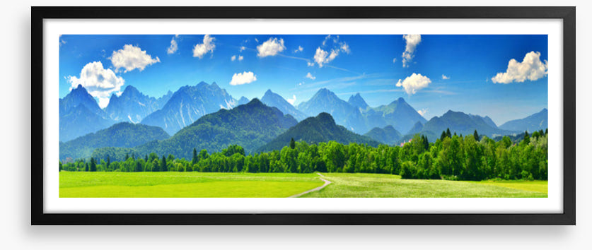 Sunny mountains panorama