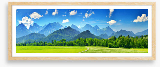 Sunny mountains panorama