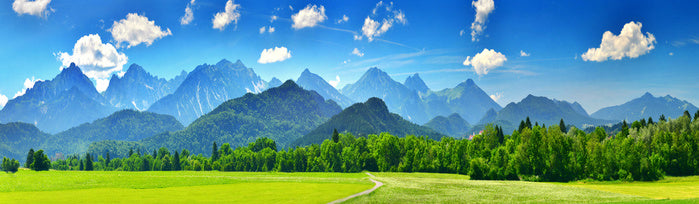 Sunny mountains panorama