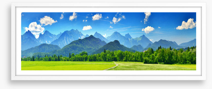 Sunny mountains panorama