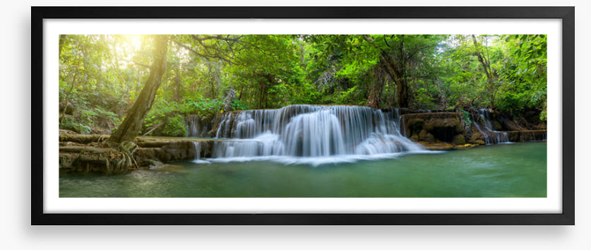 Jungle falls panorama