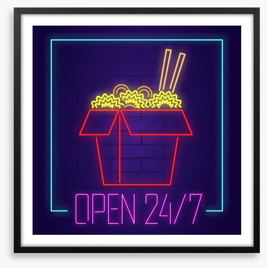 Neon noodles