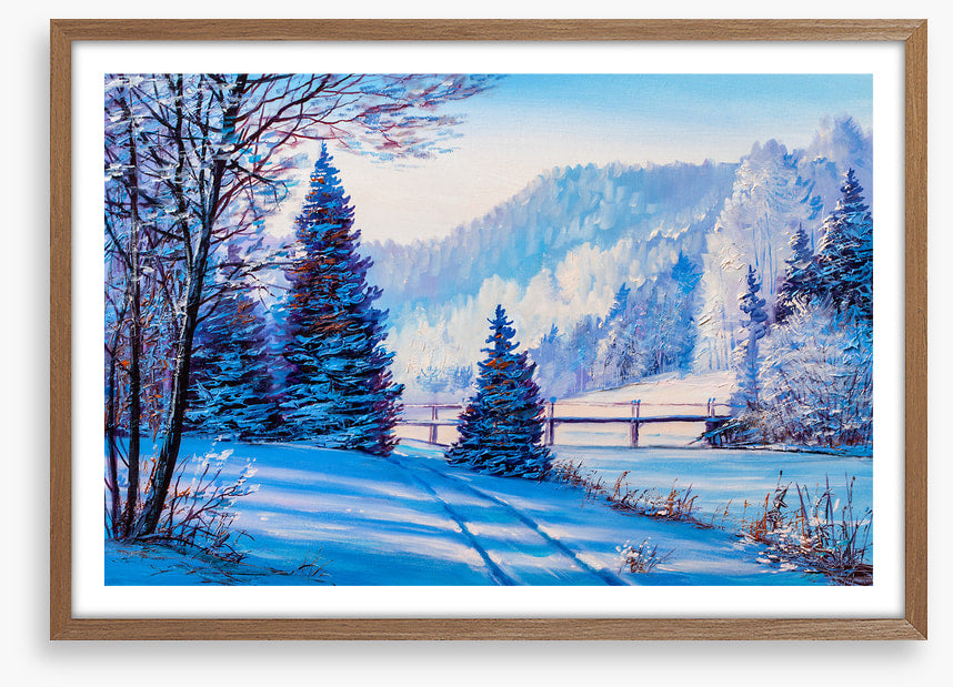 Past the frozen lake