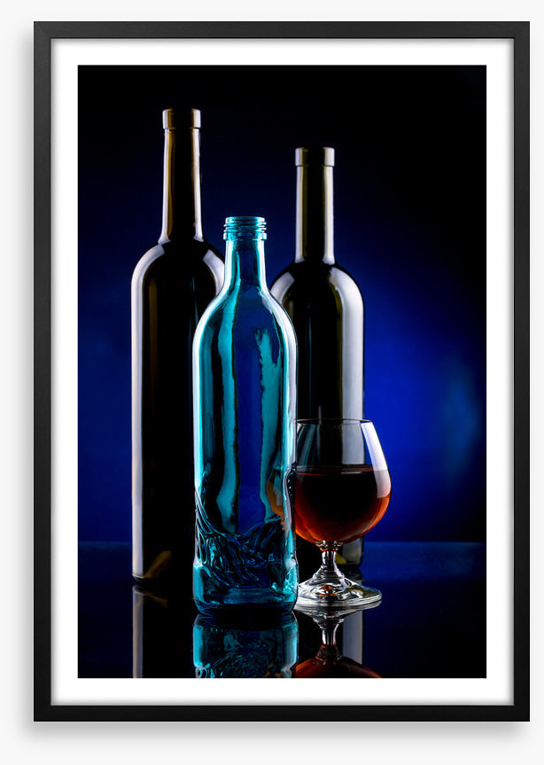 One blue bottle