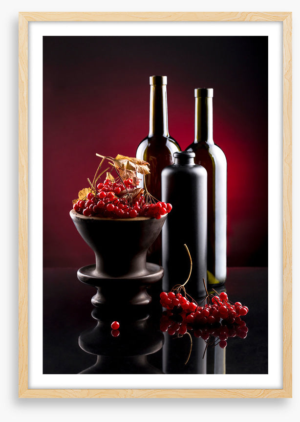 Berries and bottles