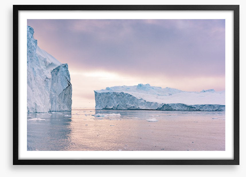Through the icebergs