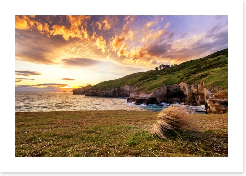 Tunnel Beach sundown
