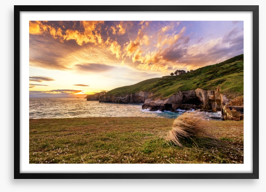 Tunnel Beach sundown