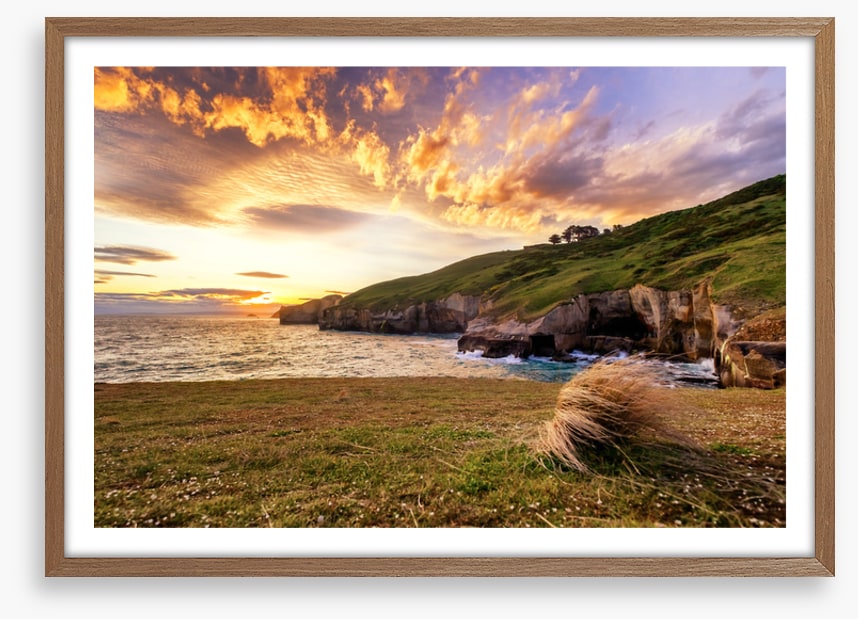 Tunnel Beach sundown
