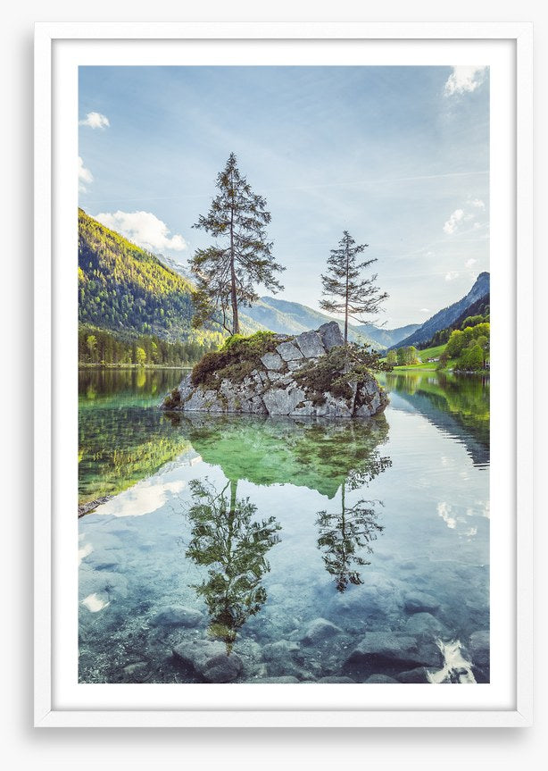 Lake Hintersee island
