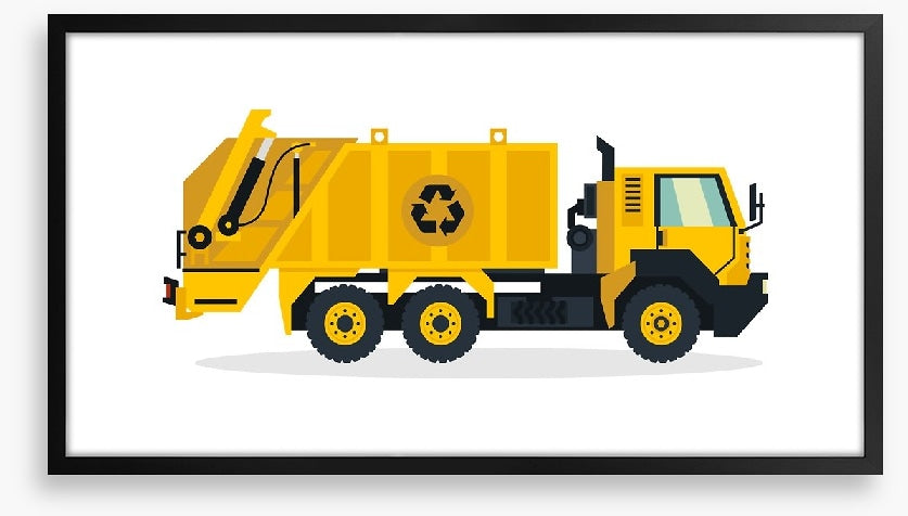The garbage truck