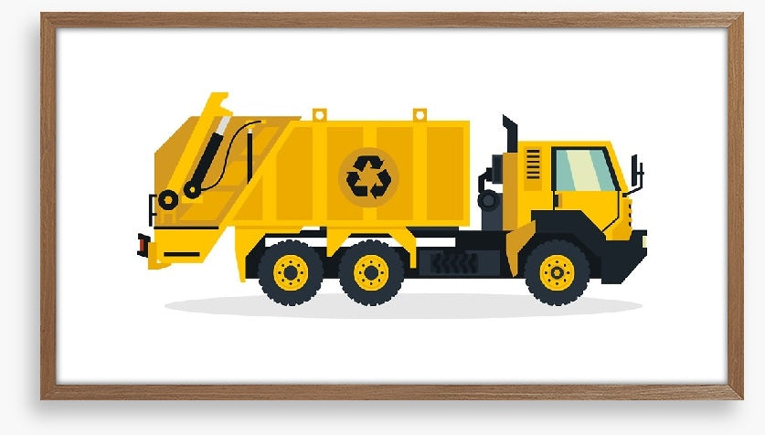 The garbage truck