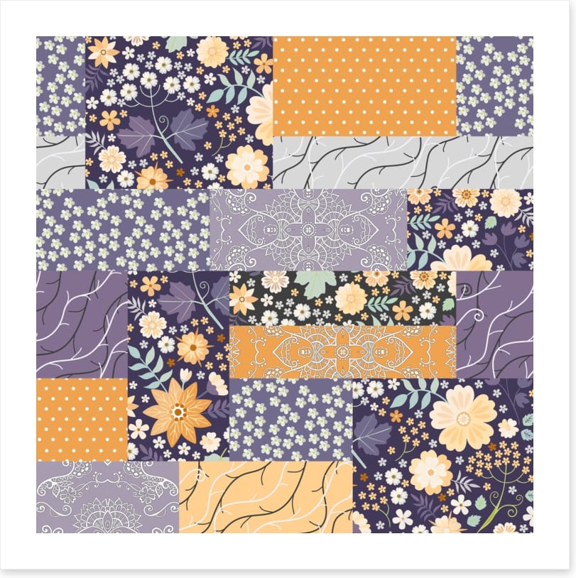 Ditsy branches patchwork