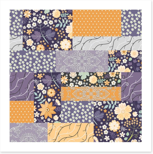 Ditsy branches patchwork