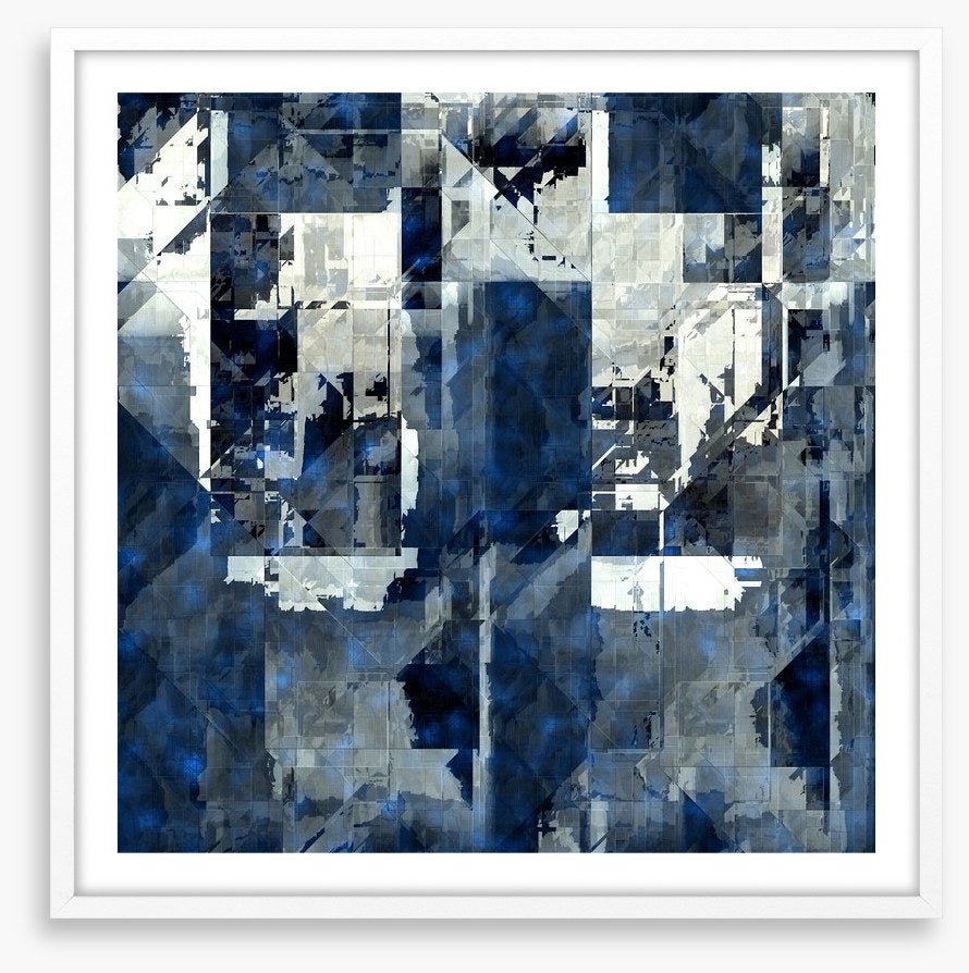 Steely blue