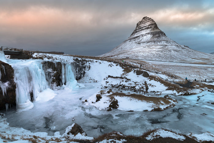 Frozen Kirkjufellsfoss