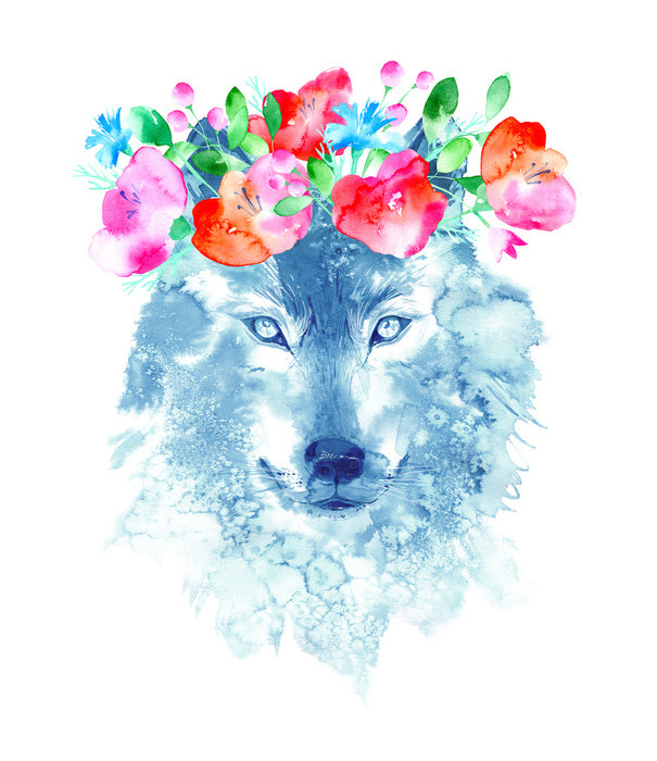 Floral wolf