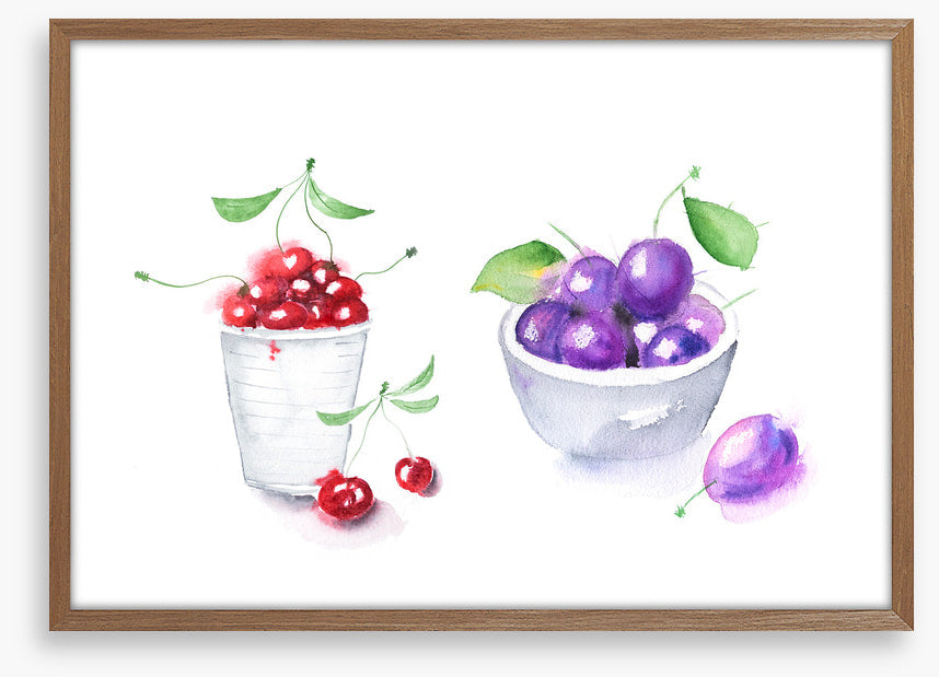 Cherry cup plums