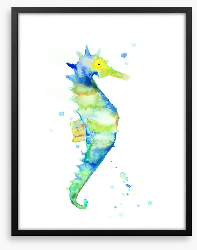 Seahorse aquarelle