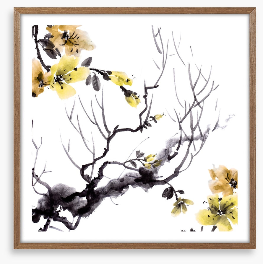 Golden branch bloom