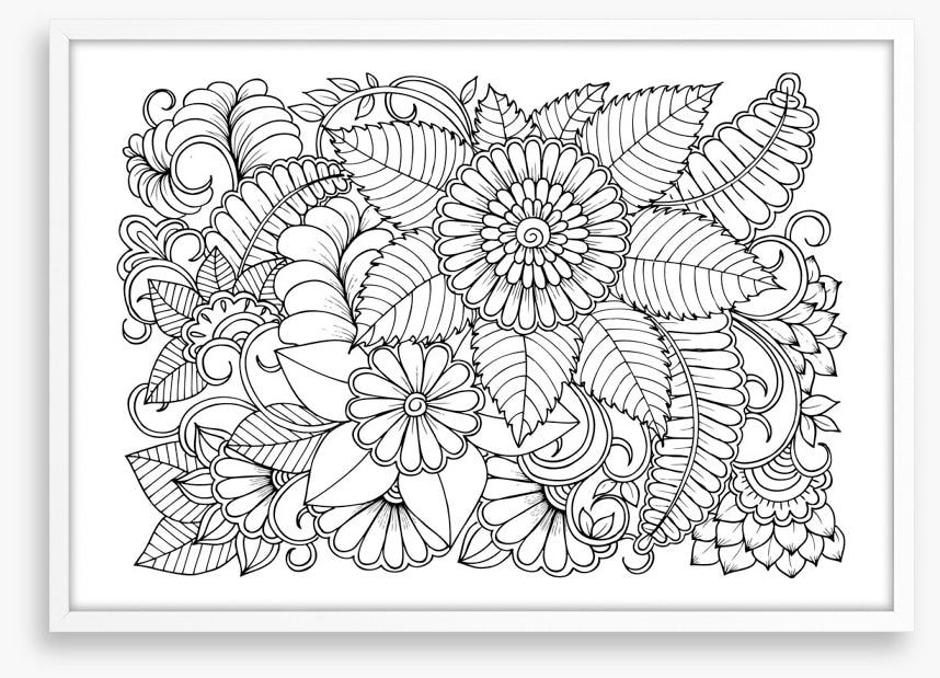 Colour me petal swirls
