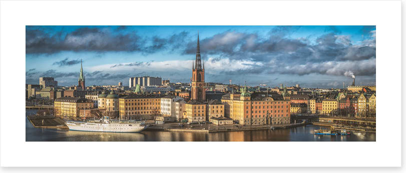 Stockholm skyline panorama